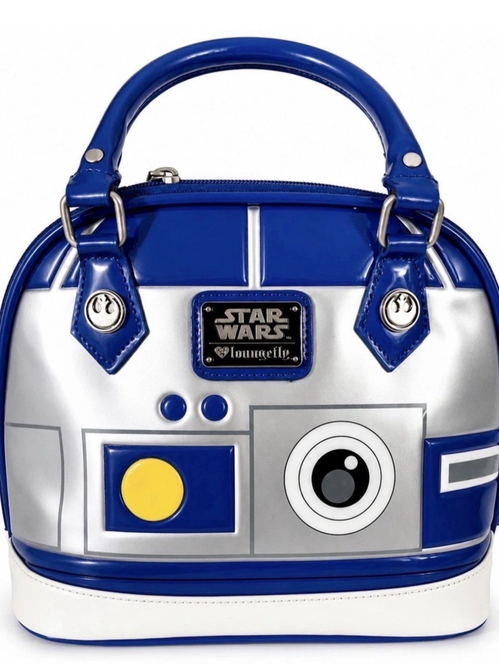 Loungefly Star Wars R2-D2 Patent Dome Satchel Handbag Discontinued